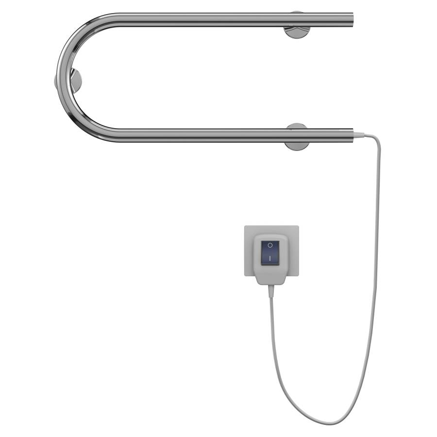 Фото Полотенцесушитель электрический Terminus Электро 25 П-обр, 600×200, артикул 4620768883941