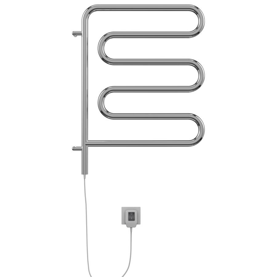 Фото Полотенцесушитель электрический Terminus Электро 25 Ш-обр, 450×570, поворотный, артикул 4620768883958