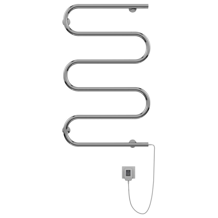 Фото Полотенцесушитель электрический Terminus Электро 25 Ш-обр, 500×800, артикул 4620768883965