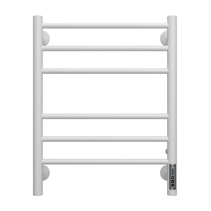 Фото Полотенцесушитель электрический Terminus Аврора П6 450×600, RAL 9003 матовый, встроенный диммер, артикул 4670078527462