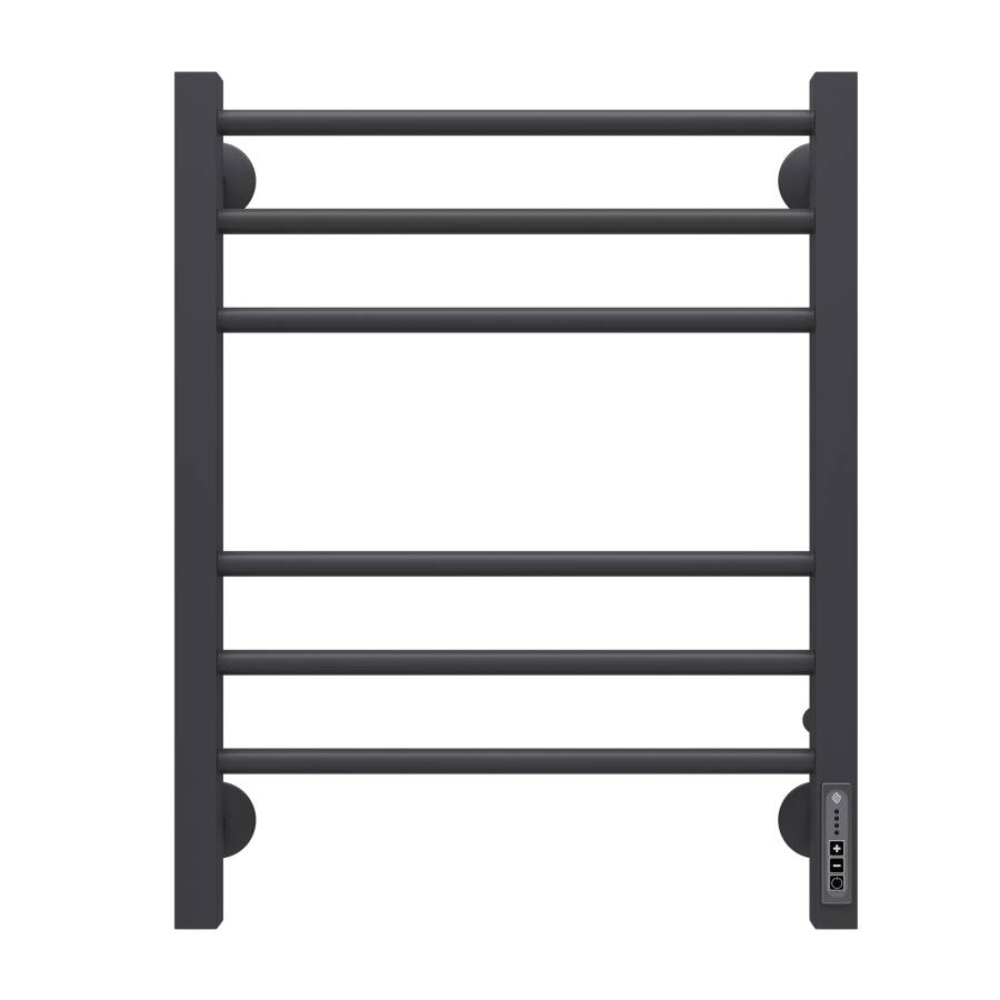 Фото Полотенцесушитель электрический Terminus Сицилия П6 450×600, RAL 9005 матовый, встроенный диммер, артикул 4670078527622